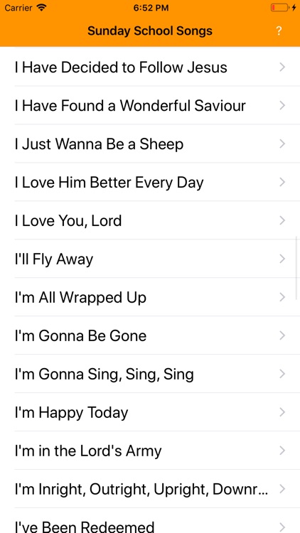 Sunday School Songs
