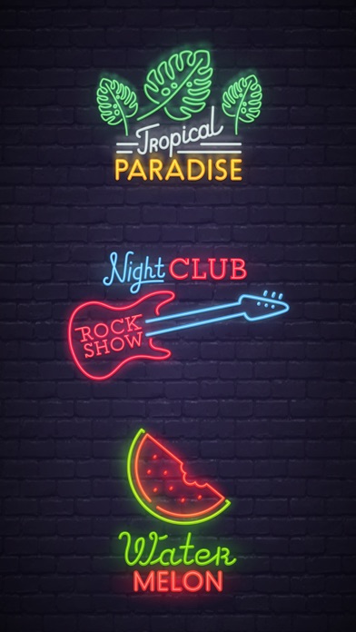 Neon Party Emoji Sticker App screenshot 3
