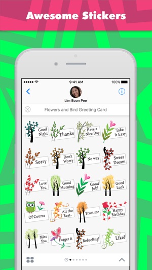 Flowers and Bird Greeting Card(圖1)-速報App