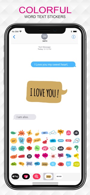 Colorful Text Stickers Pack(圖4)-速報App