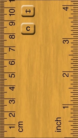 ruler on phone screen