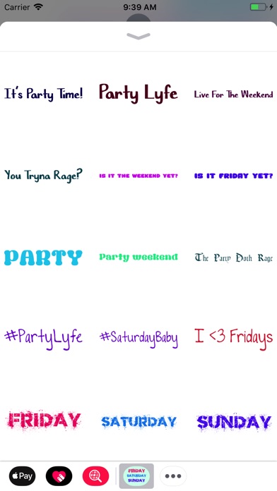 Weekend Party Stickers screenshot 3