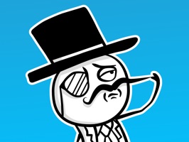 Express yourself by sending these animated stickers of memes from rage comics to your friends trough iMessage