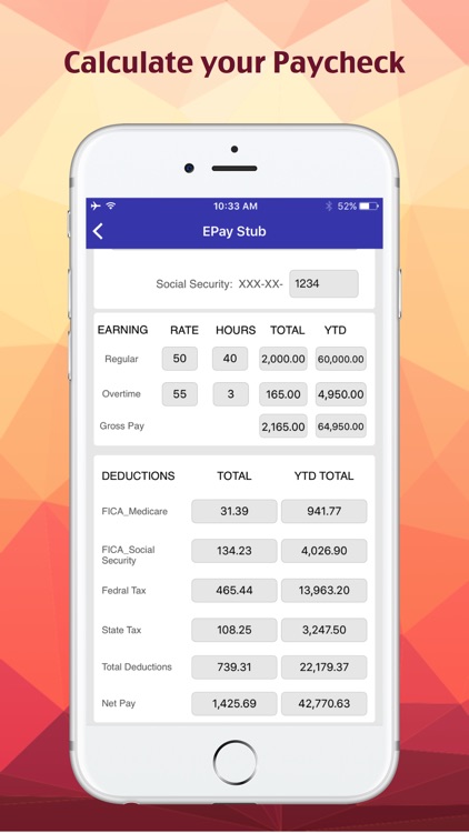 Paystub Calculator Paycheck ePayStub Maker Pro
