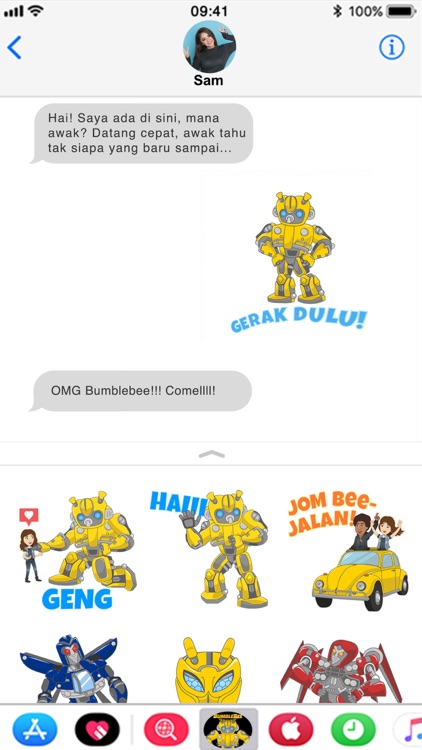 Stiker Rasmi Bumblebee