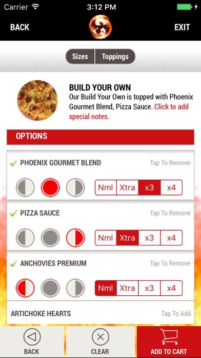 Rising Phoenix Pizzeria App screenshot 4