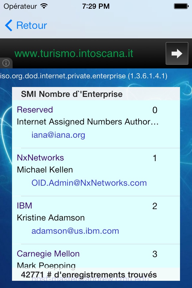 SNMP Enterprise Numbers screenshot 2