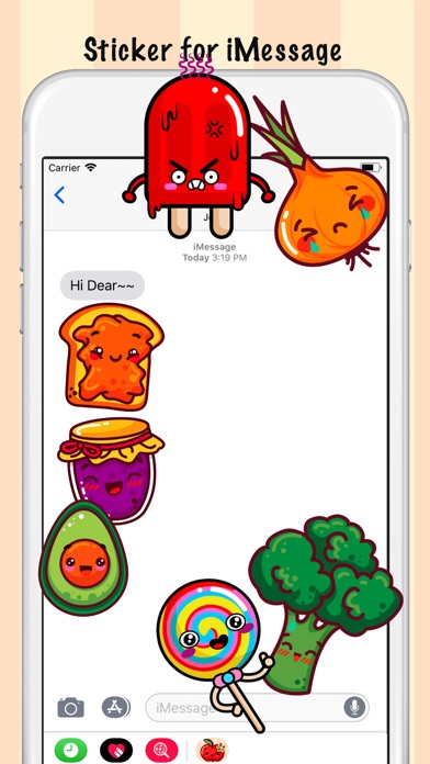 Cartoon Foodie Stickers screenshot 3