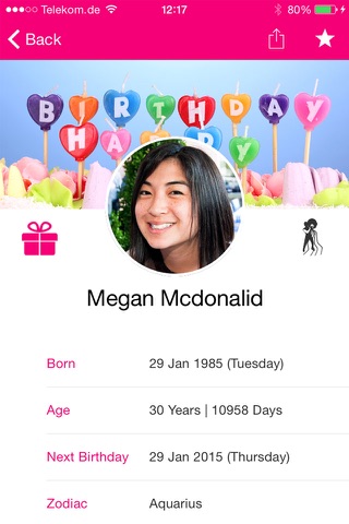 #BDay - The Birthday App screenshot 3