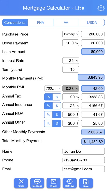 Mortgage Calculator- Lite