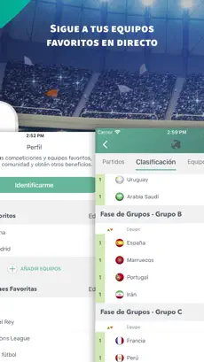 Captura de Pantalla 2 Marcadores: Resultados Fútbol iphone