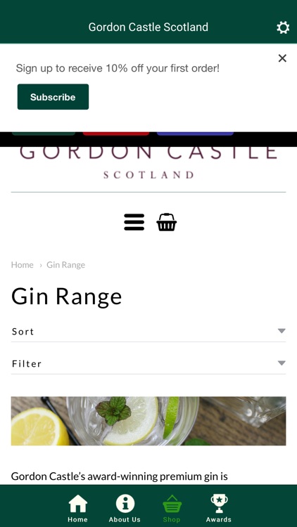 Gordon Castle Scotland Gin