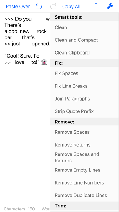 Clean Text Screenshot 2
