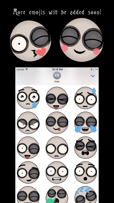 Burtonmoji - Gothic Emoji screenshot 2