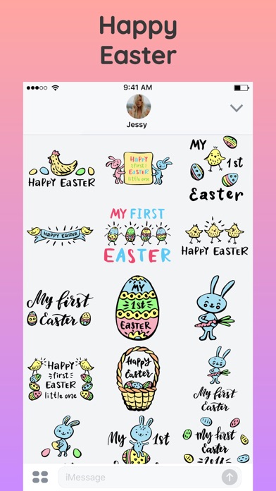 Happy Easter Bunny & Egg Emoji screenshot 3
