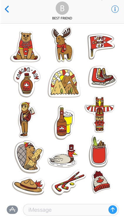 National Canadian Stickers