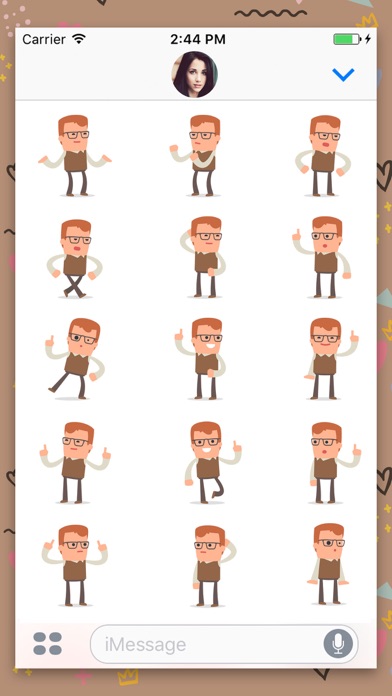 Genius Boy: Animated Stickers screenshot 3