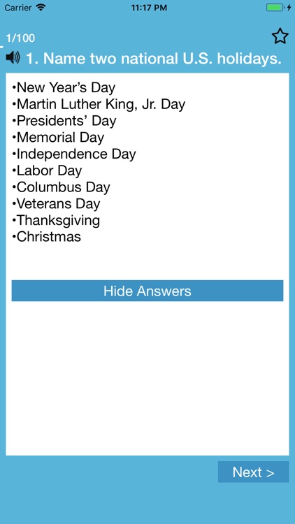 US Citizenship Test (2019)