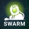The Swarm for iPad mobile app connects participants to the cloud-based Swarm AI platform