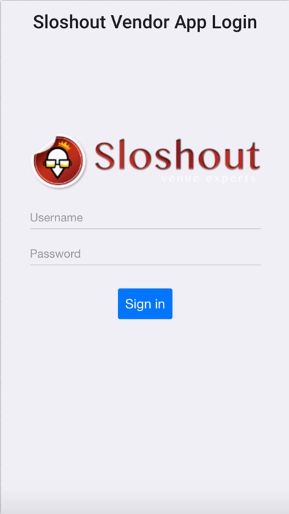 Sloshout Vendors App