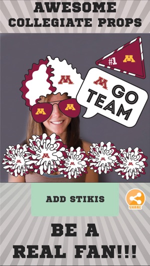 Minnesota Golden Gophers Selfie Stickers(圖2)-速報App