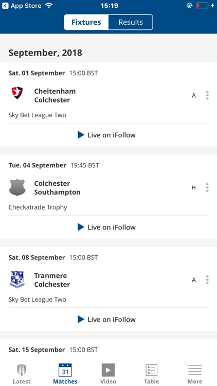 Colchester United Official App