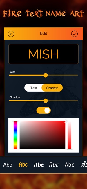 Fire Text Name Art(圖3)-速報App