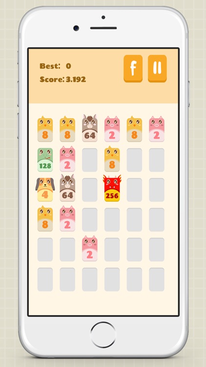 2048 Animals : Cat + Cat = Dog screenshot-3