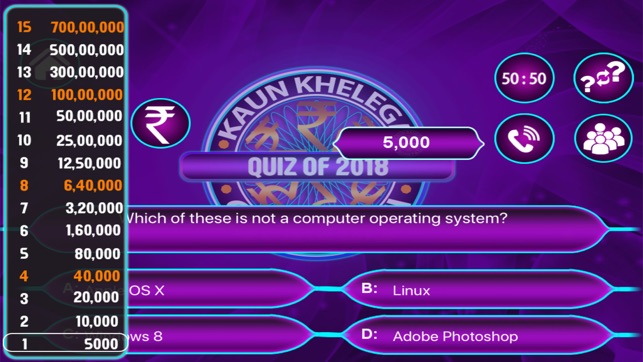 KBC Crorepati Quiz 2018 Hindi(圖1)-速報App