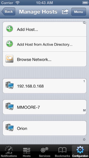 SolarWinds Mobile Admin Client