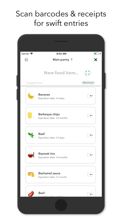 NoWaste - Food Inventory List screenshot-3