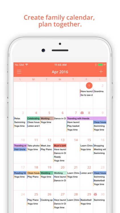 famcal shared family calendar