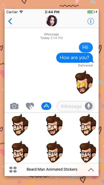 Beard Man : Animated Stickers