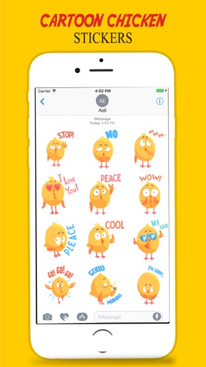 Cartoon Yellow Chicken Stickers(圖2)-速報App