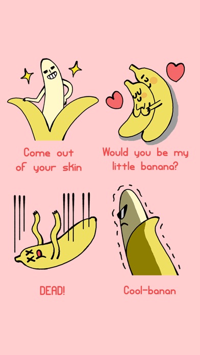 Cool Dude Banana Stickers screenshot 3