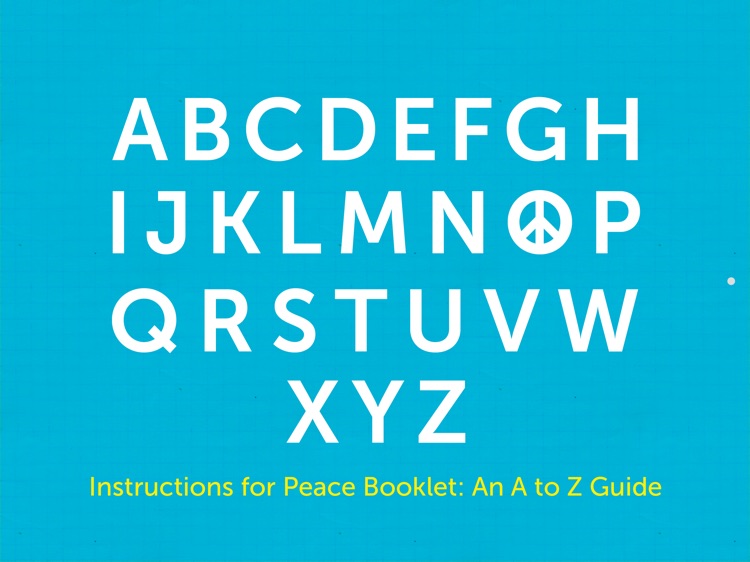 Instructions for Peace Booklet