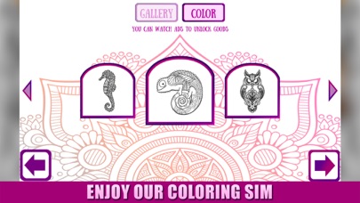 How to cancel & delete Easy Animals: Mandala Coloring from iphone & ipad 1