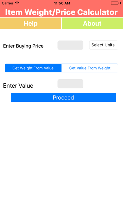 Item Weight/Price Calculator screenshot 2