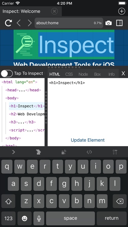 Inspect Browser
