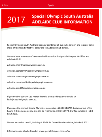 Special Olympics Adelaide Club screenshot 4