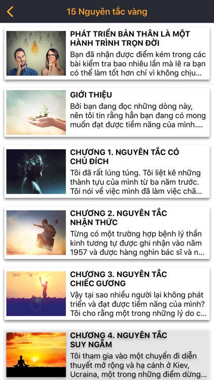 15 Nguyên tắc vàng