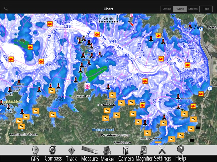 Walen lake Nautical Charts Pro