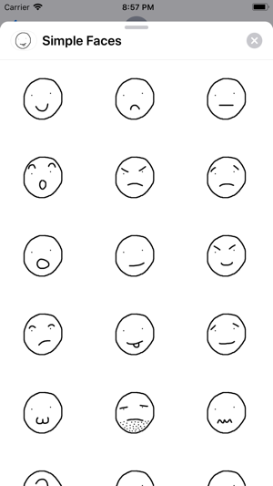 Simple Faces Sticker Pack(圖3)-速報App