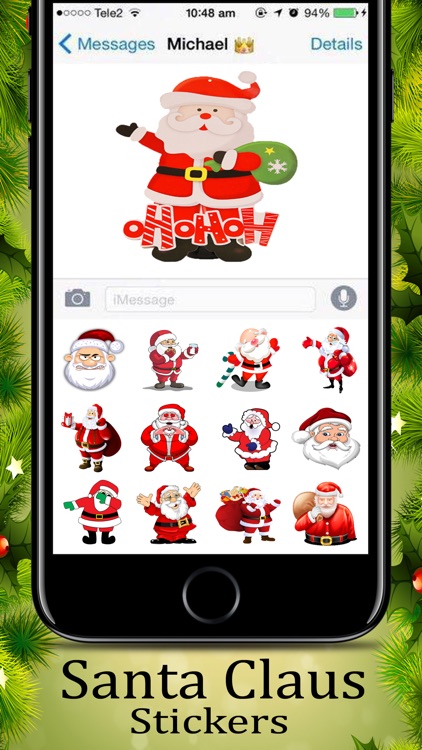Santa Claus Awesome Sticker