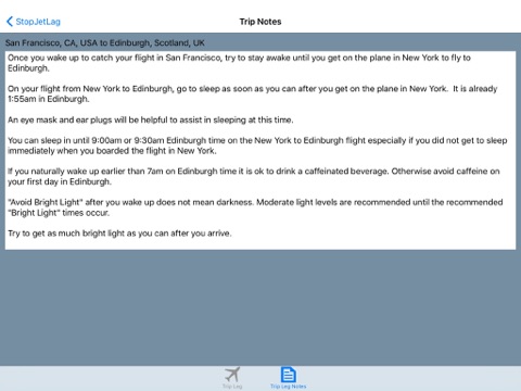 StopJetLag screenshot 4