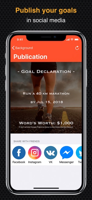 Goal Publisher - publish goals