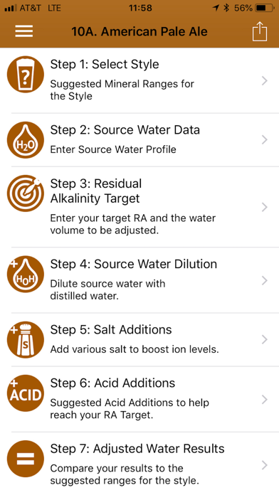 Palmer's Brewing Water Adj App screenshot 2