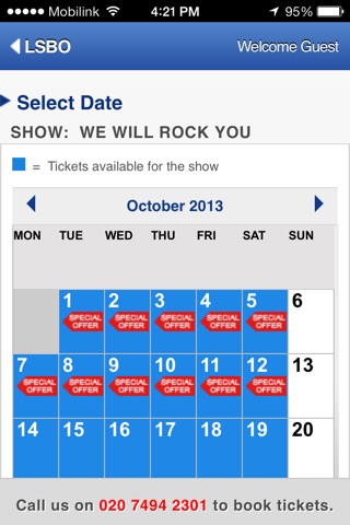 LSBO London Theatre Tickets screenshot 4