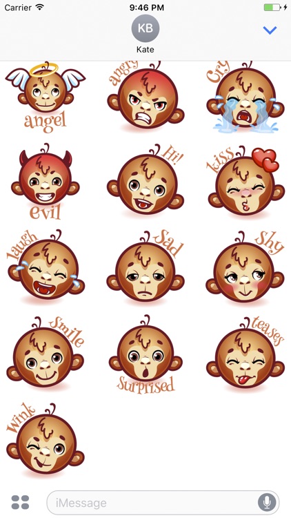 Super Monkey Stickers