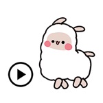 Animated Little Alpaca Sticker